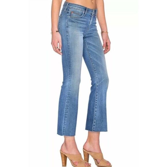 NWT HUDSON MIA MIDRISE CROP FLARE JEANS - Picture 3 of 3